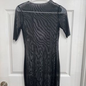 Sheer midi dress